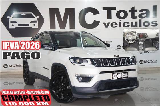 JEEP COMPASS 2.0 16V FLEX LIMITED AUTOMÁTICO JEEP COMPASS 2.0 16V FLEX LIMITED AUTOMÁTICO